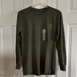 NWT Mossy Oak Long Sleeve Tee Men Small Forest Green